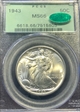 1943 50C MS66