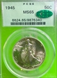 1945 50C MS65