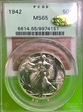 1942 50C MS65