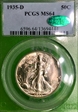 1935-D 50C MS64