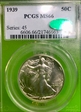 1939 50C MS66