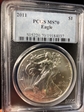 2011 $1 Silver Eagle 25th Anniversary MS70