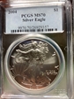 2004 $1 Silver Eagle MS70