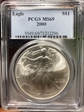 2000 $1 Silver Eagle MS69