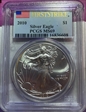 2010 $1 Silver Eagle First Strike MS69