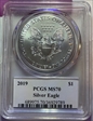 2019 $1 Silver Eagle Premier LE 1 of 2000 MS70