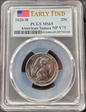2020-W 25C American Samoa NP V75 Early Find MS65