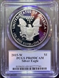 2015-W $1 Silver Eagle Cleveland Eagle with sun PR69DCAM