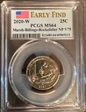 2020-W 25C Marsh-Billings-Rockefeller NP V75 Early Find MS64
