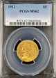 1912 $5 MS62