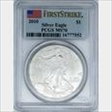 2010 $1 Silver Eagle First Strike MS70