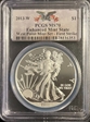2013-W $1 Enhanced Silver Eagle West Point Mint Set First Strike SP70