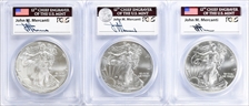 2014 $1 Silver Eagle First Strike Mercanti Signature MS70