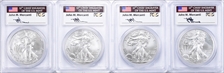 2015-W $1 Burnished Silver Eagle First Day of Issue - Baltimore Mercanti SP70