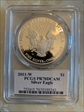 2011-W $1 Silver Eagle Mercanti Flag Signature PR70DCAM
