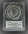2018-W $1 Burnished Silver Eagle First Strike Mercanti SP70