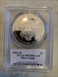 2002-W $1 Silver Eagle Mercanti Signature PR70DCAM