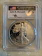 2010-W $1 Silver Eagle Mercanti Flag Signature PR70DCAM