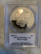 1987-S $1 Silver Eagle Mercanti Signature PR70DCAM
