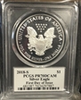 2018-S $1 Silver Eagle First Day of Issue Mercanti Signature PR70DCAM