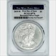2019-W $1 Burnished Silver Eagle First Day of Issue SP70