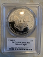 1986-S $1 Silver Eagle Mercanti Flag Signature PR70DCAM