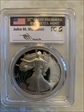 1992-S $1 Silver Eagle Mercanti Flag Signature PR70DCAM