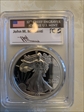 1999-P $1 Silver Eagle  Mercanti Flag Signature PR70DCAM