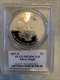 1997-P $1 Silver Eagle Mercanti Flag Signature PR70DCAM
