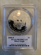 2000-P $1 Silver Eagle Mercanti Flag Signature PR70DCAM