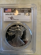 2000-P $1 Silver Eagle Mercanti Flag Signature PR70DCAM