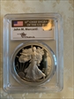 2021-W  $1 Silver Eagle - Type 1 Mercanti Flag Signature PR70DCAM