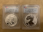 2021-W $1 Silver Eagle Rev PR - Type 1 Designer Edition - First Day of Issue PR70