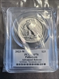 2023-W $25 Palladium Advanced Release Mercanti Flag Signature SP70