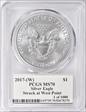 2017-(W) $1 Silver Eagle Struck at West Point 1 of 1000 Mercanti SE MS70