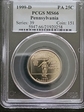1999-D 25C Pennsylvania MS66