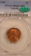 1909 1C Lincoln MS65+ RD