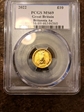 2022 £10 Britannia 1/10oz Au MS69