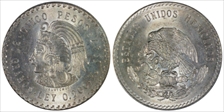 1947-Mo 5 Peso Cuauhtemoc KM-465 Ag MS62