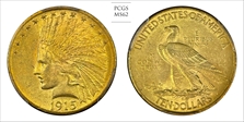 1915 $10 MS62