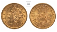 1876-S $20 AU58
