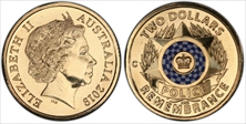 2019-C $2 Police Remembrance Colorized MS69