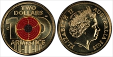 2018-C $2 Armistice Centenary Colorized MS69