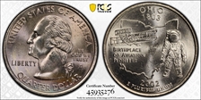 2002-D 25C Ohio MS65