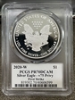 2020-W  $1 Silver Eagle - v75 Privy First Strike PR70DCAM