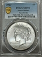 2023 $1 Peace Dollar First Strike MS70