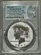 2023-S $1 Peace Dollar Rev PR Two-Coin Reverse Proof Set First Day of Issue PR70
