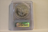 2007-W $1 Burnished Silver Eagle SP70