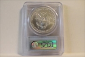 2007-W $1 Burnished Silver Eagle SP70