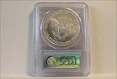 2007-W $1 Burnished Silver Eagle SP70